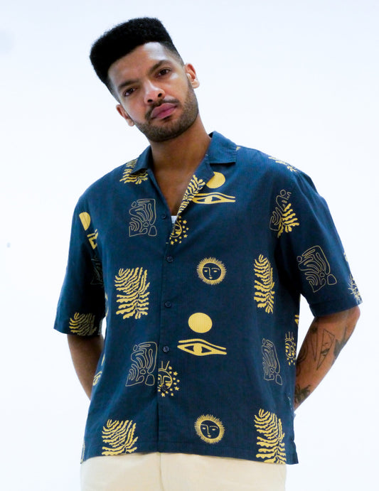 Seersucker Andy Shirt - - Chasing The Summer