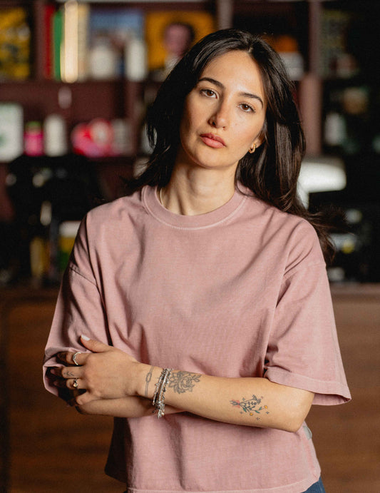 Oversized Tee - Vintage Heavyweight Washed Red