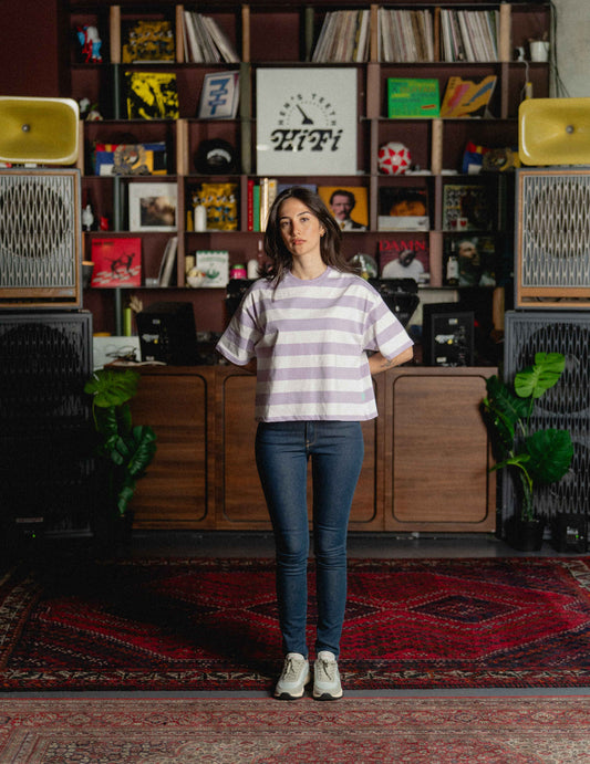 Oversized Tee - Heavyweight Stripe