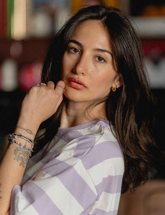 Oversized Tee - Heavyweight Stripe