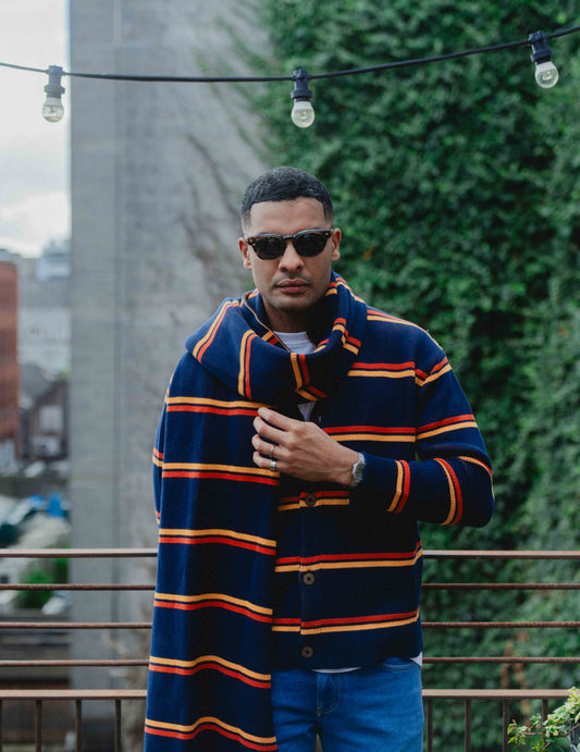 Heavyweight Knit Scarf - Stripe