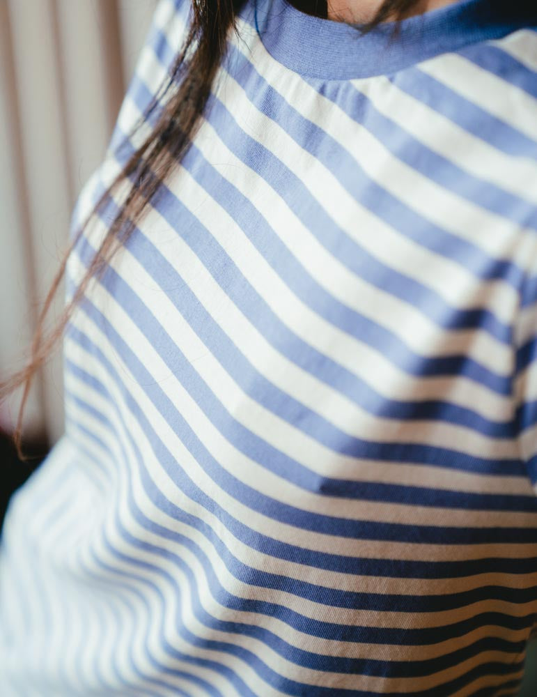 Rolled Sleeve Tee - Stripe