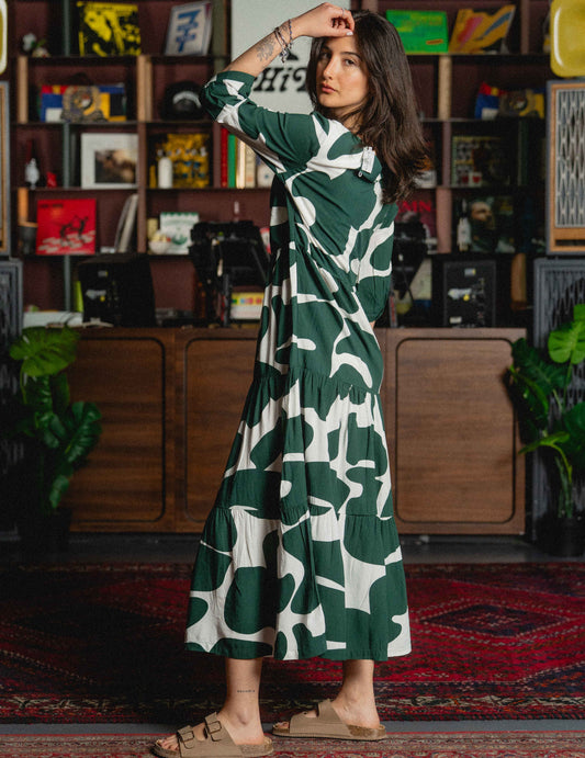 Ecovero Rae Dress - Shakti Print