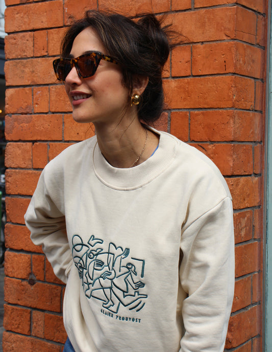 Womens Everyday Crew - Dancer by Claire Prouvost