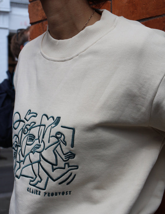 Womens Everyday Crew - Dancer by Claire Prouvost