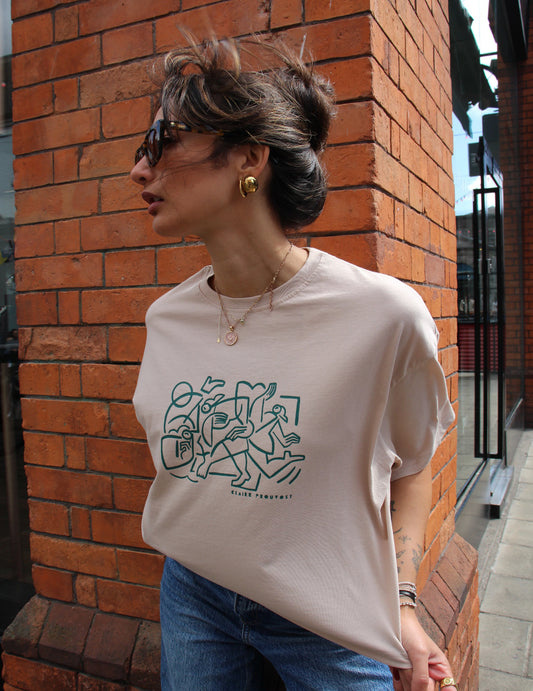 Oversized Tee - Dancer by Claire Prouvost