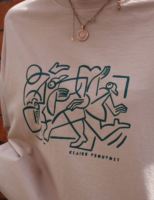 Oversized Tee - Dancer by Claire Prouvost