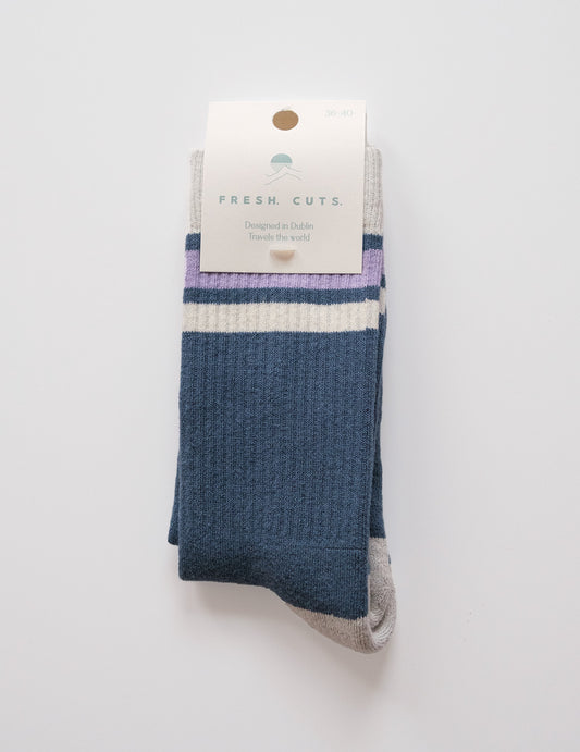 Blue Sports Sock