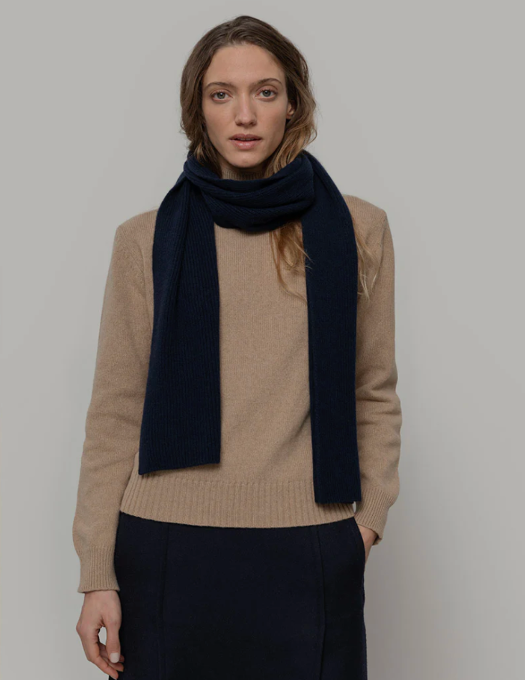 Sciarpa Cashmere Rigenerato Federico - Blu Mora