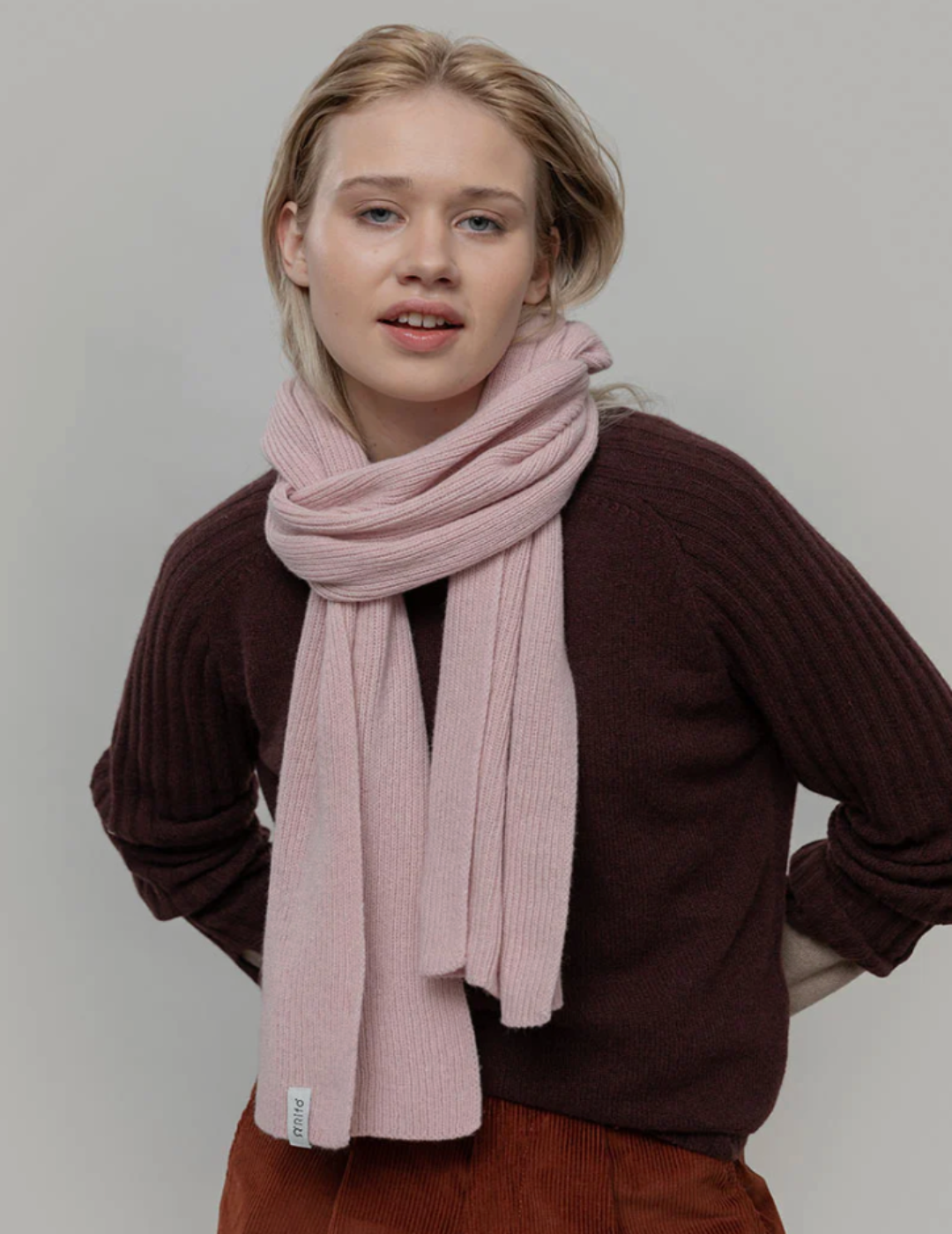 Sciarpa Cashmere Rigenerato Federico - Rosa Blush