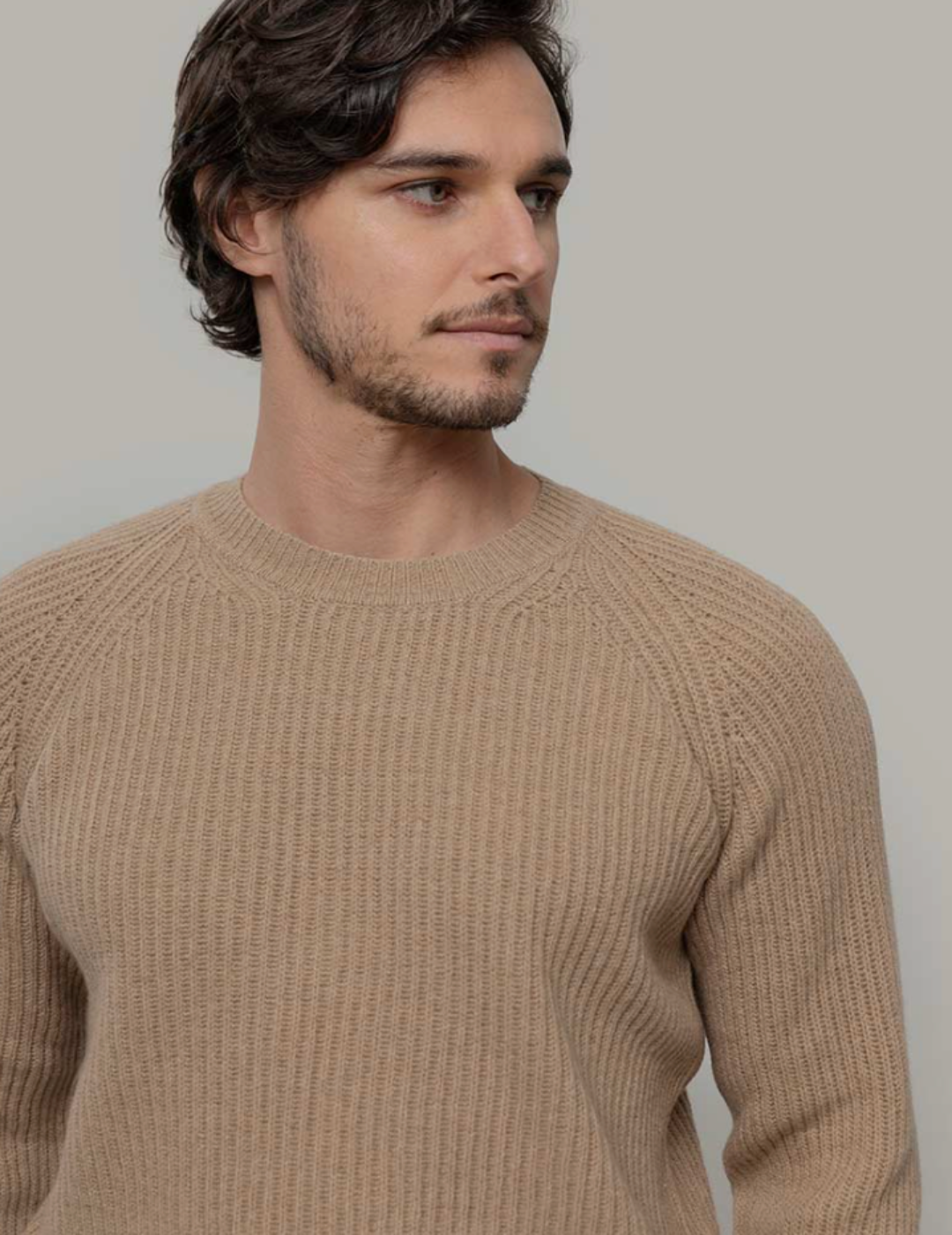SANTE Unisex Recycled Cashmere Sweater - Cork Beige