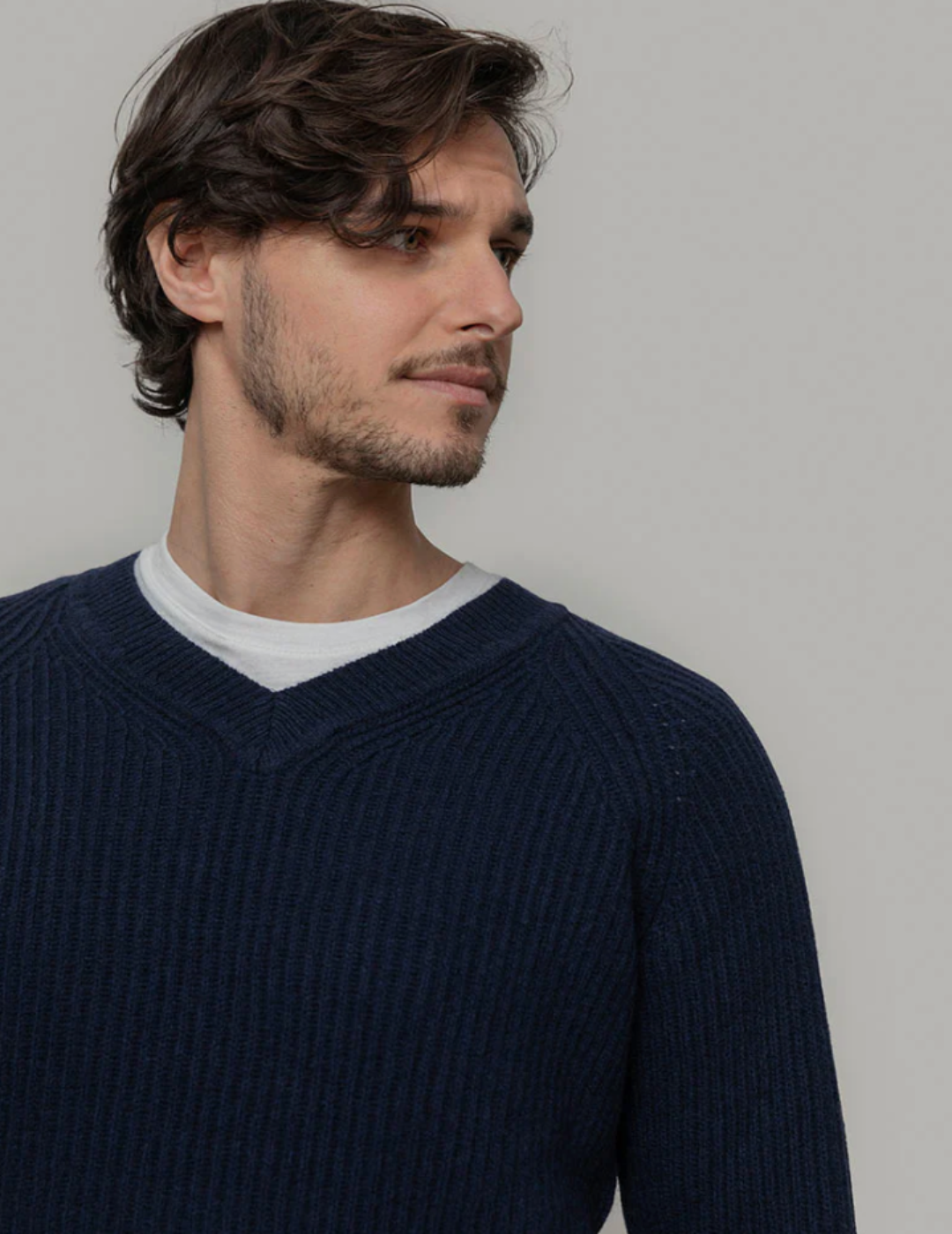 COSTANTE Recycled Cashmere Sweater - Blue Mora