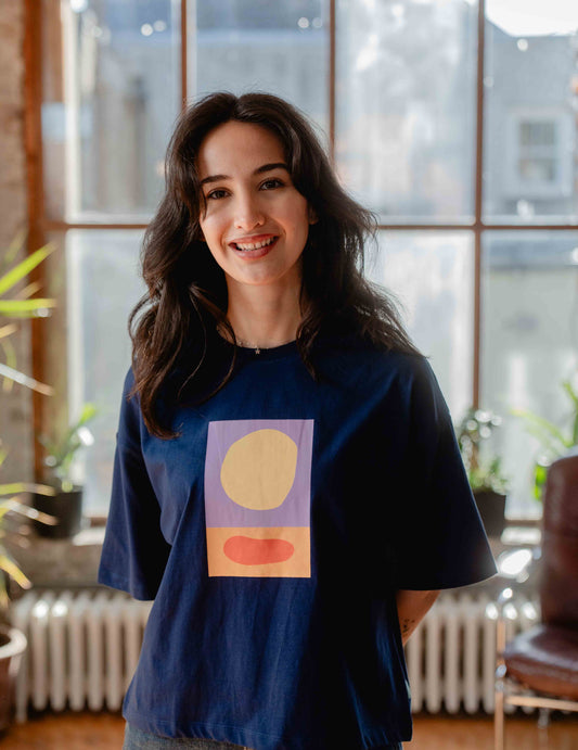 Oversized Tee - Sun and River