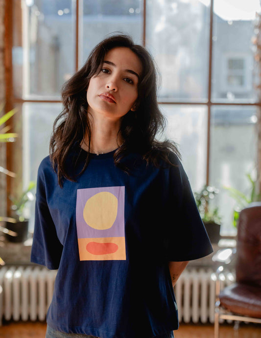 Oversized Tee - Sun and River