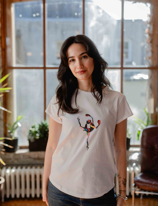 Rolled Sleeve White Tee - Solus