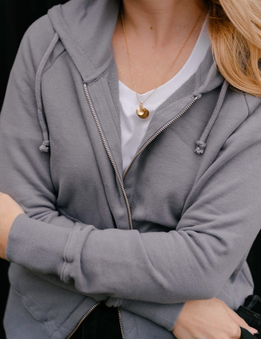 SW Womens Zip Hood - Quicksilver