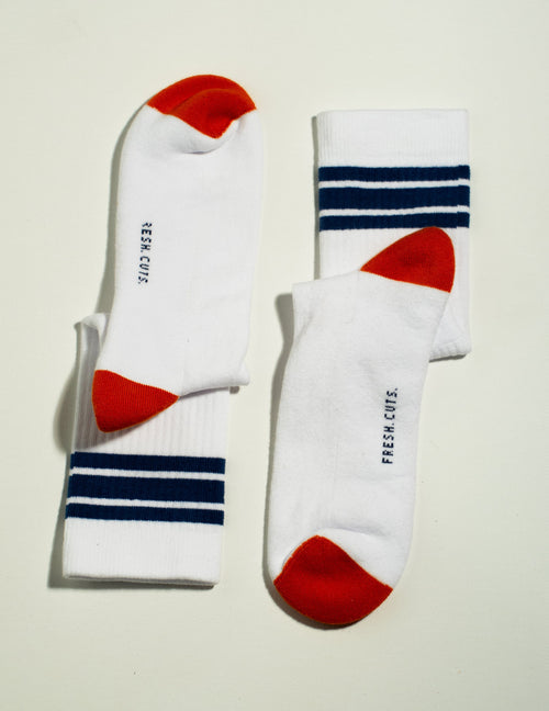 White Sports Sock