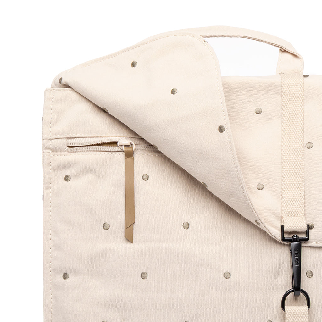 HANDY BACKPACK ECRU DOTS