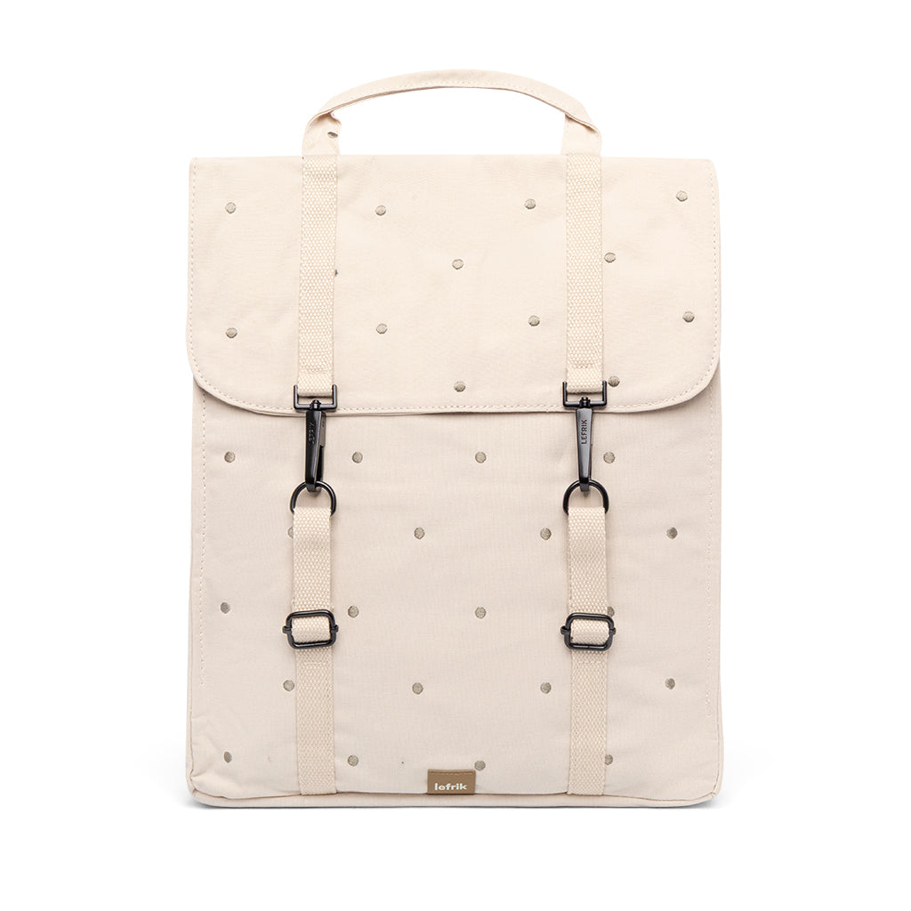 HANDY BACKPACK ECRU DOTS