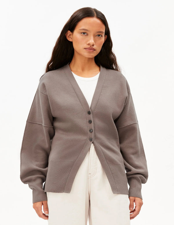 COMPACT BARREL KNIT CARDIGAN