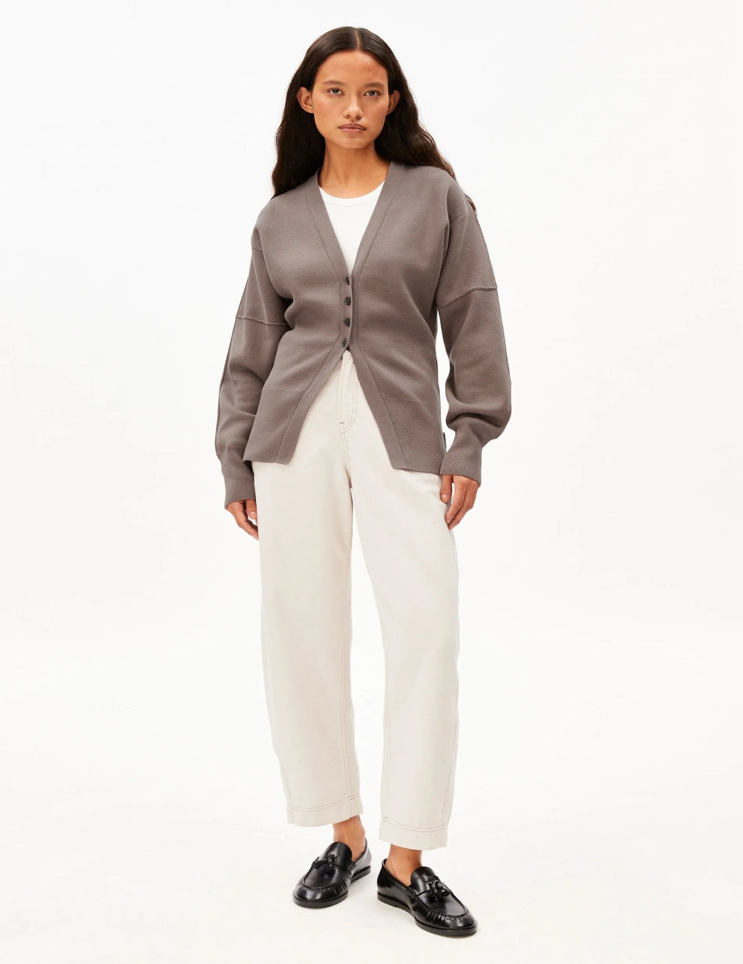 COMPACT BARREL KNIT CARDIGAN