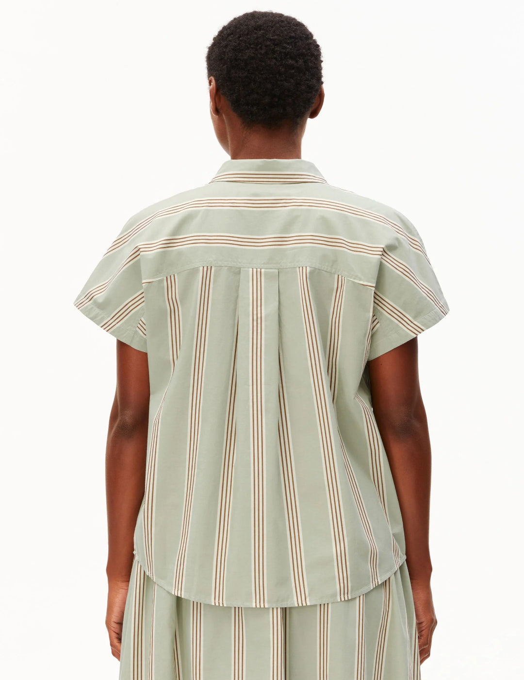 STRIPE POPLIN LARISAANA BLOUSE