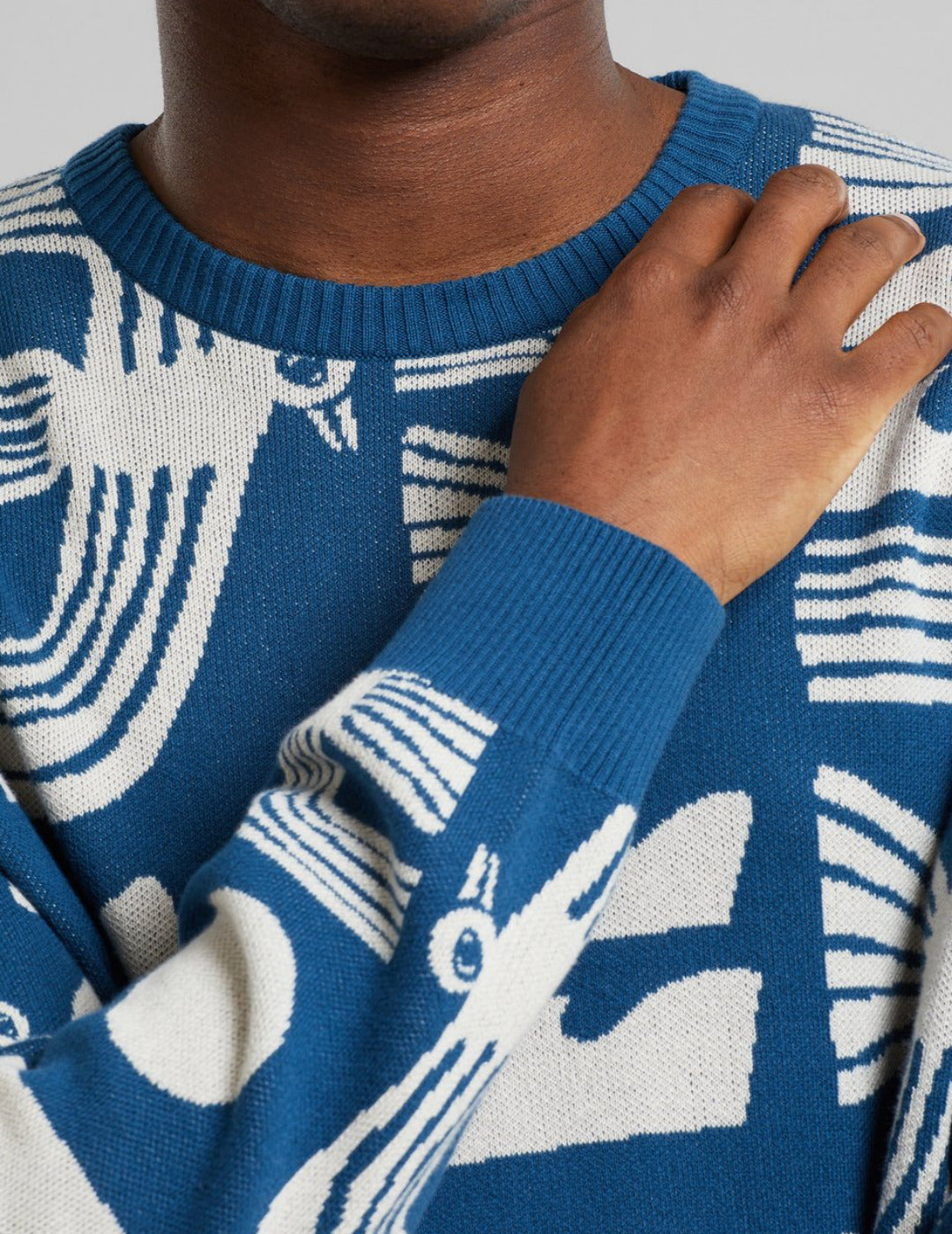 Sweater Mora Seagulls Majolica Blue