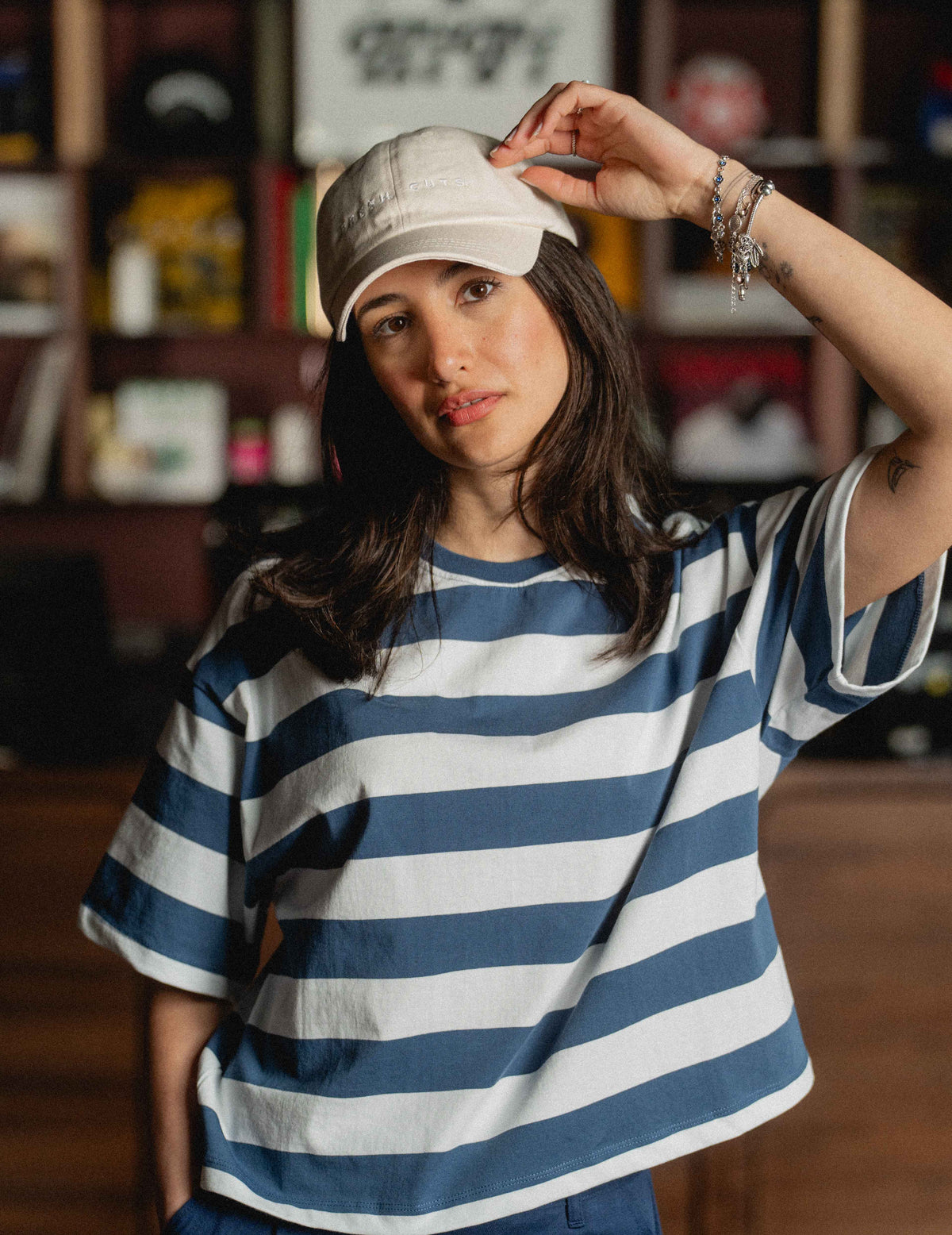Oversized Tee -  Heavyweight Stripe
