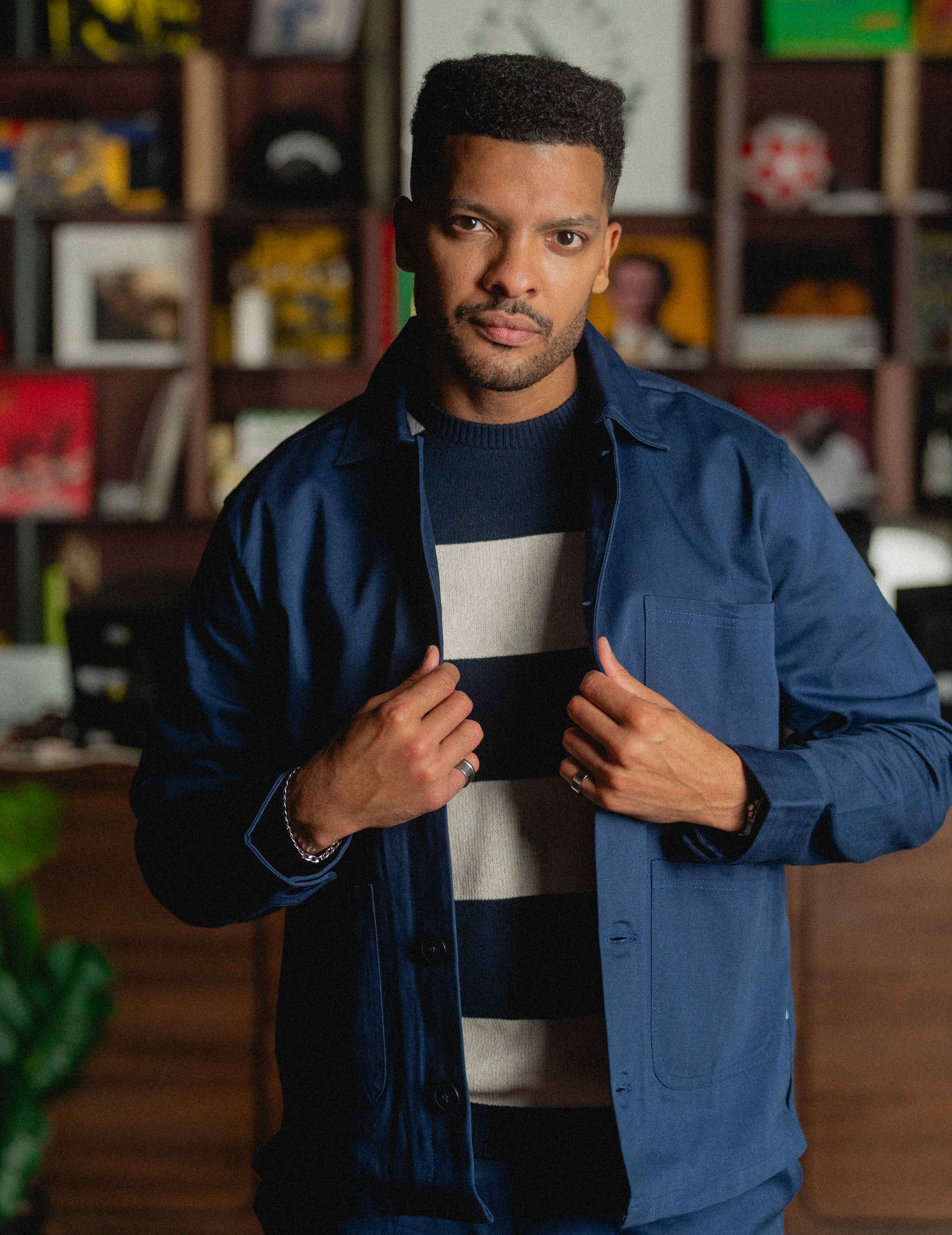 Organic Cotton Workers Jacket - Navy – Fresh Cuts Clothing