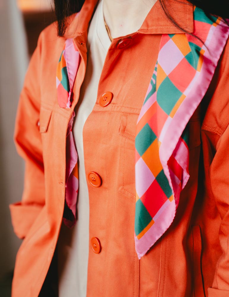 Womens Worker Jacket - Burnt Orange