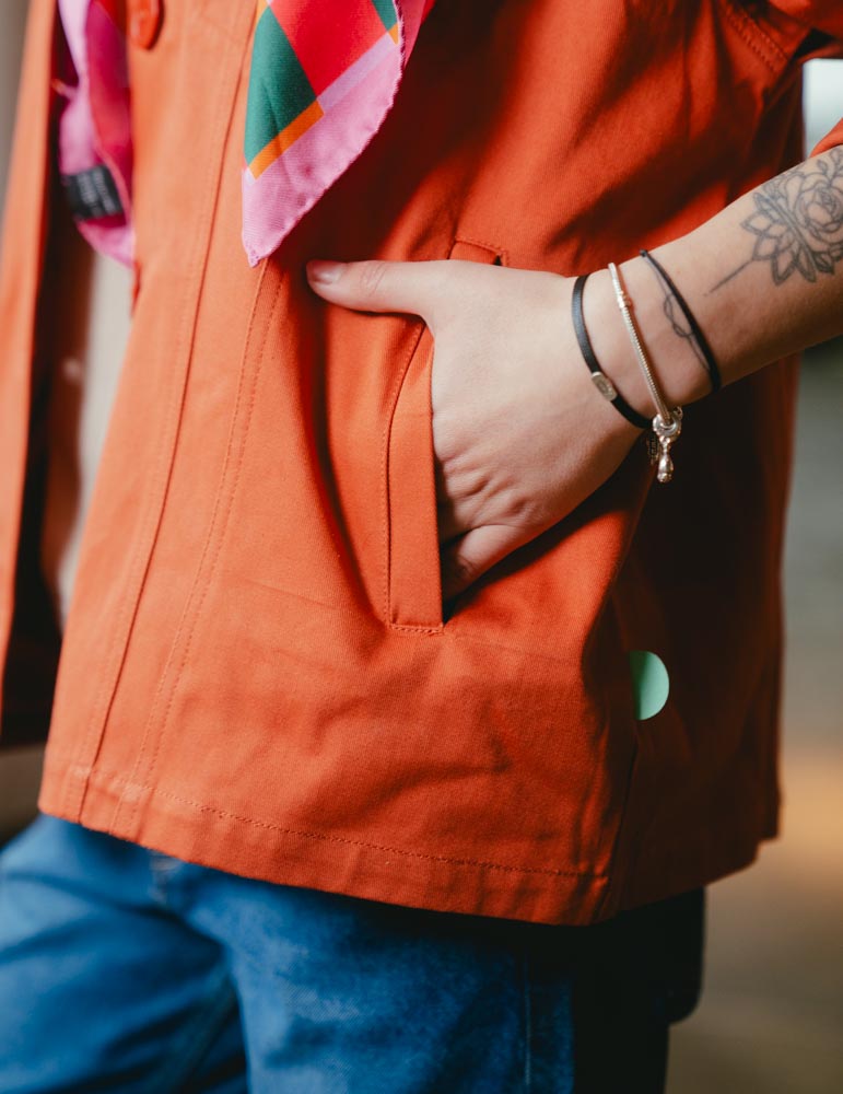 Womens Worker Jacket - Burnt Orange