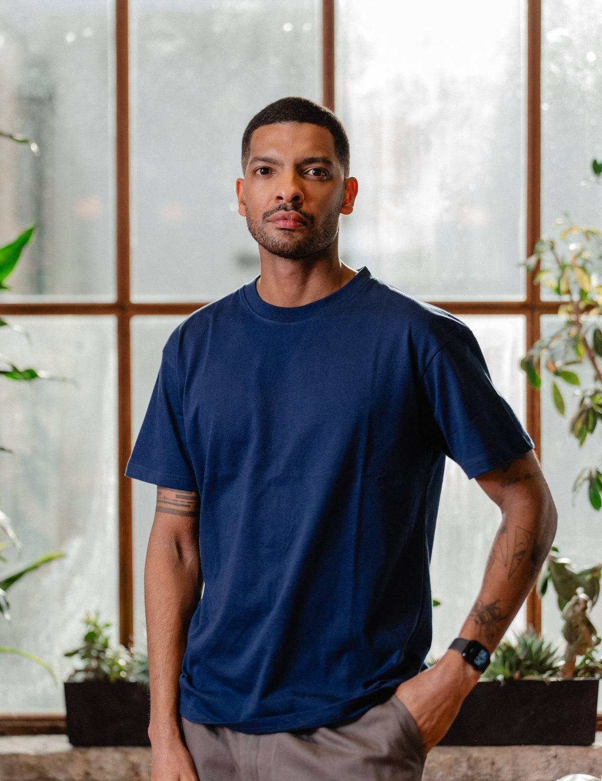 Fresh Staple Tee - Plain Navy