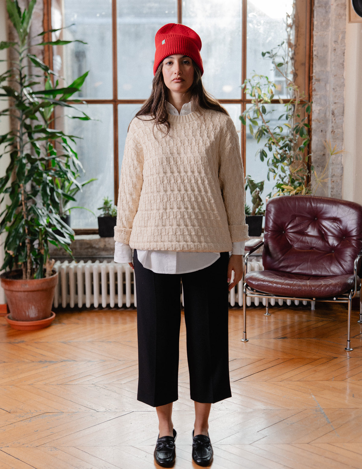 Fresh Cable Knit Crew