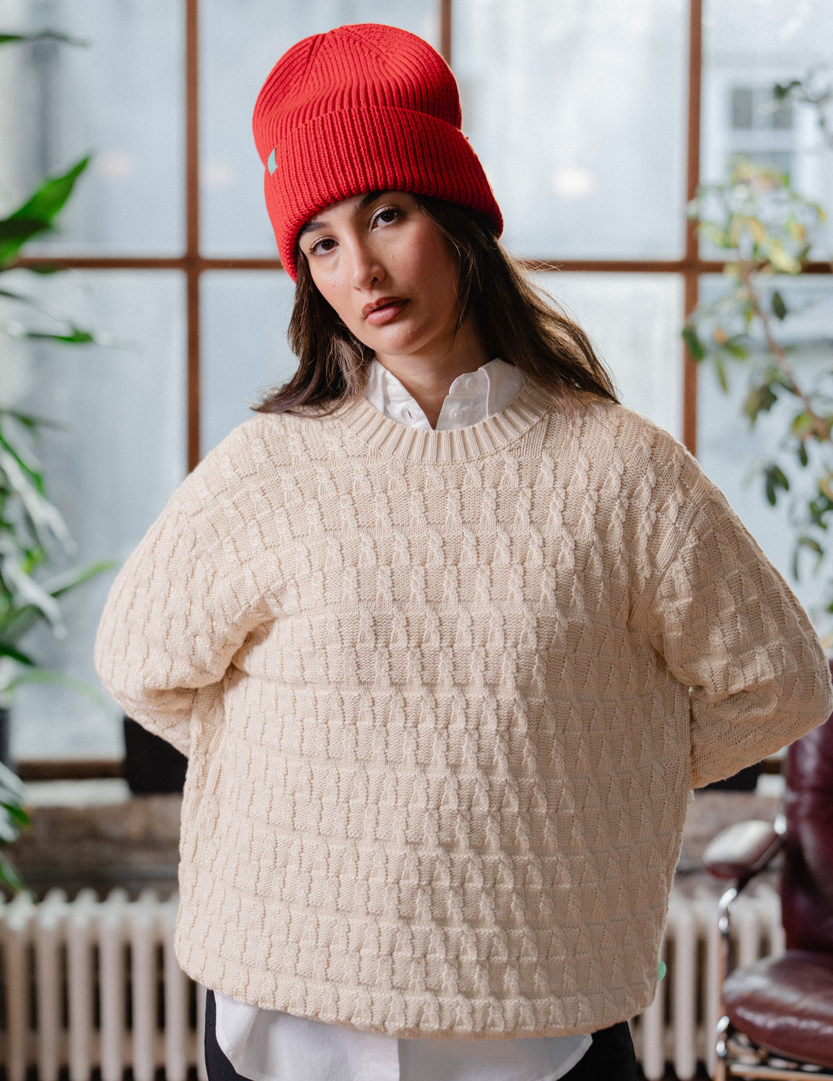Fresh Cable Knit Crew
