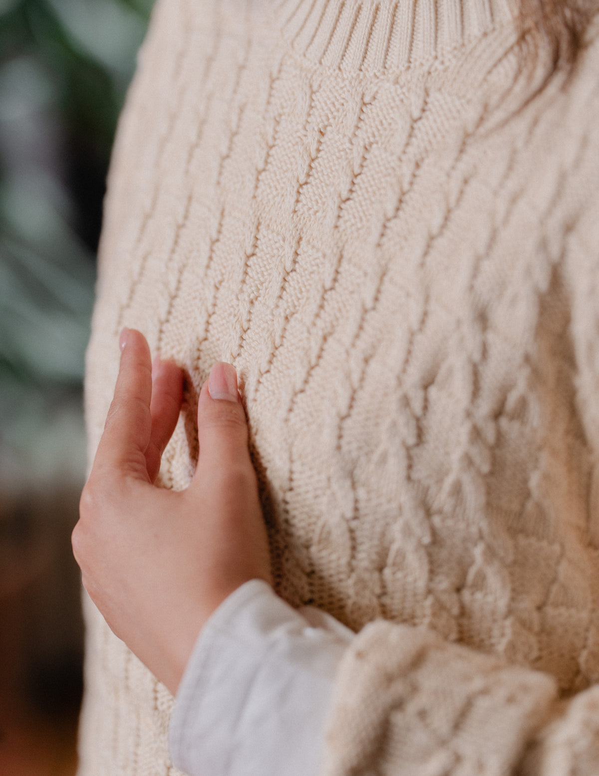 Fresh Cable Knit Crew