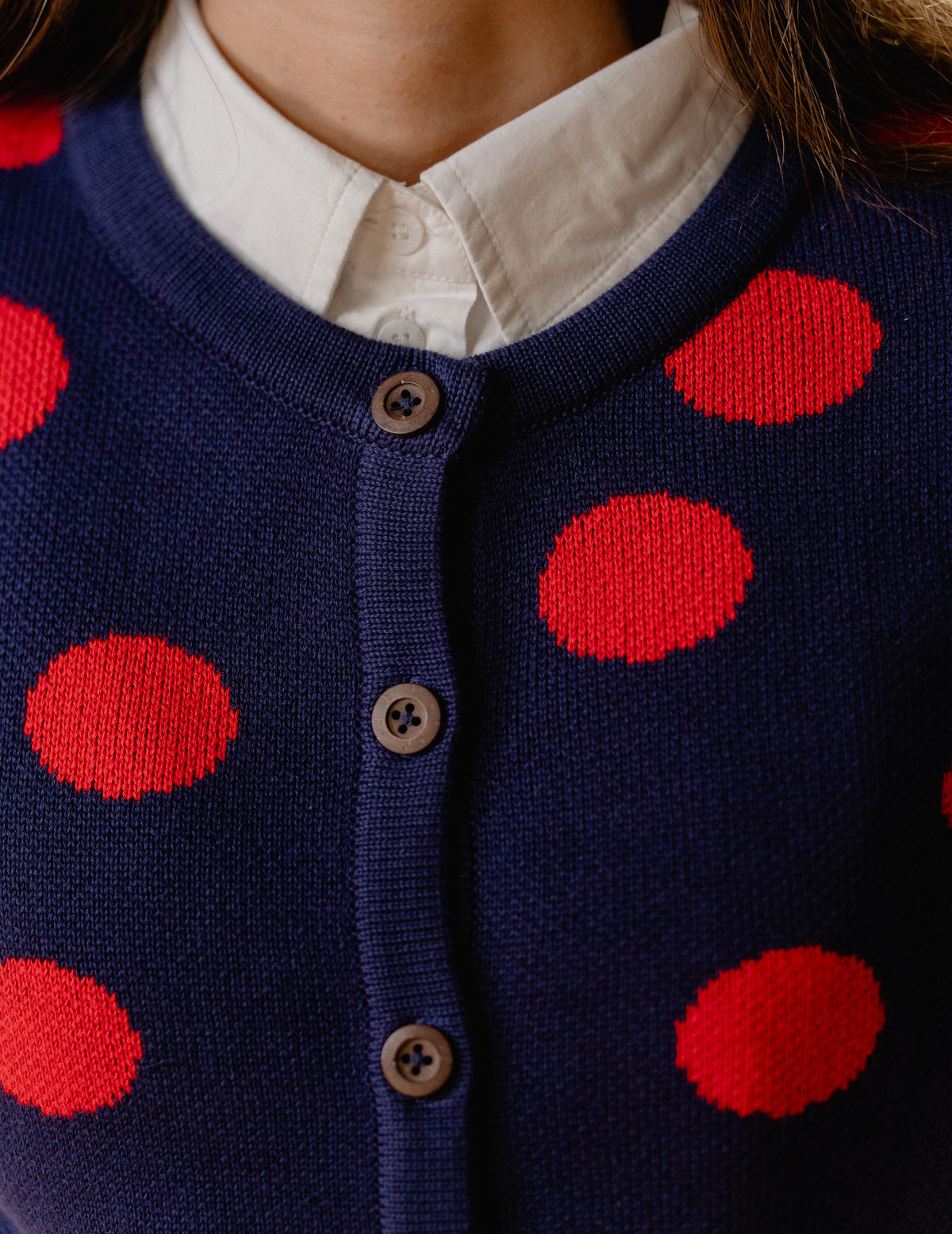 Fresh Knit Vest - Polka Dot
