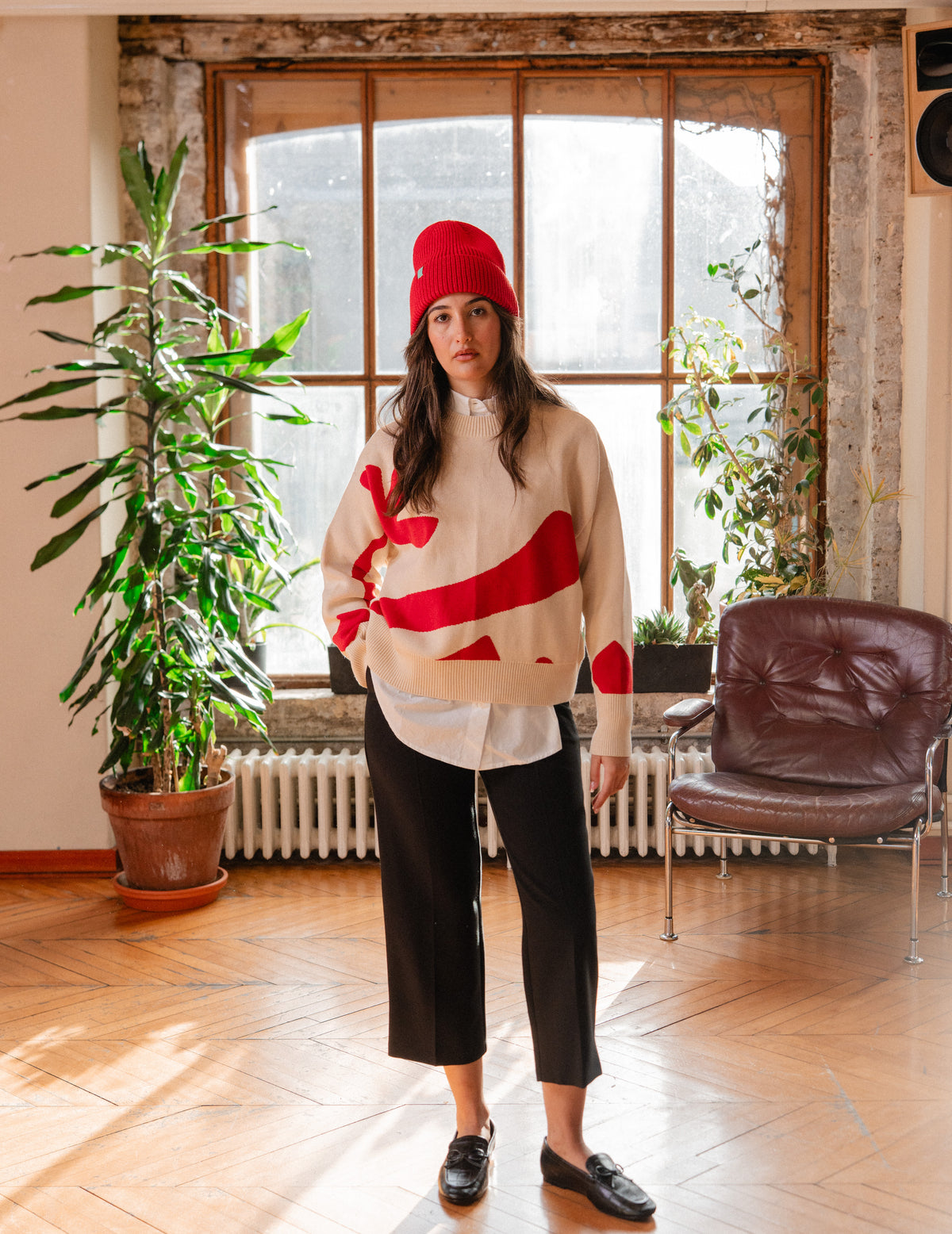 Fresh Heavy Knit Crew - Flower Power