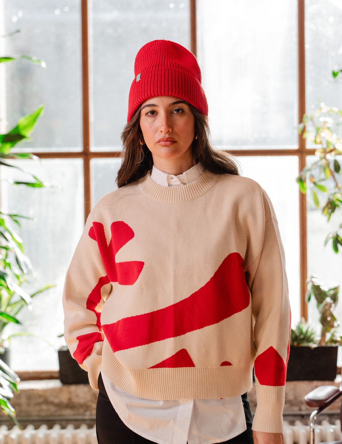 Fresh Heavy Knit Crew - Flower Power