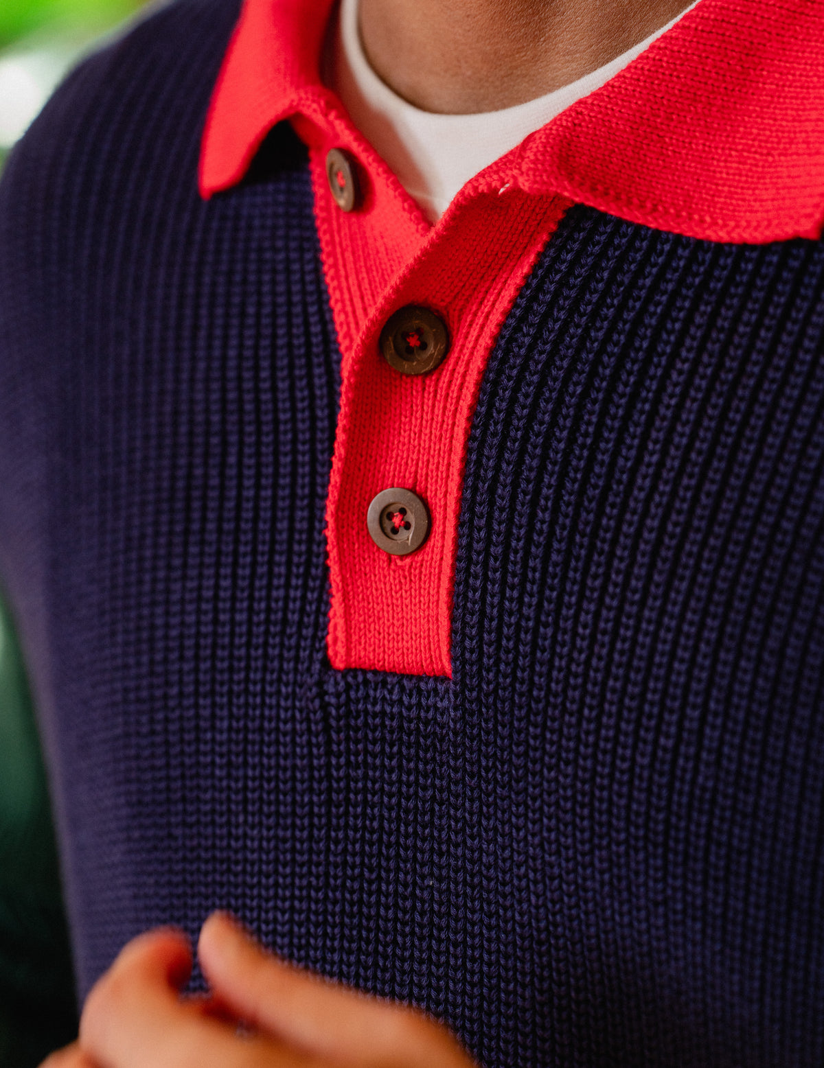 New Fresh Knit Staple Collar Crew - Mix Up