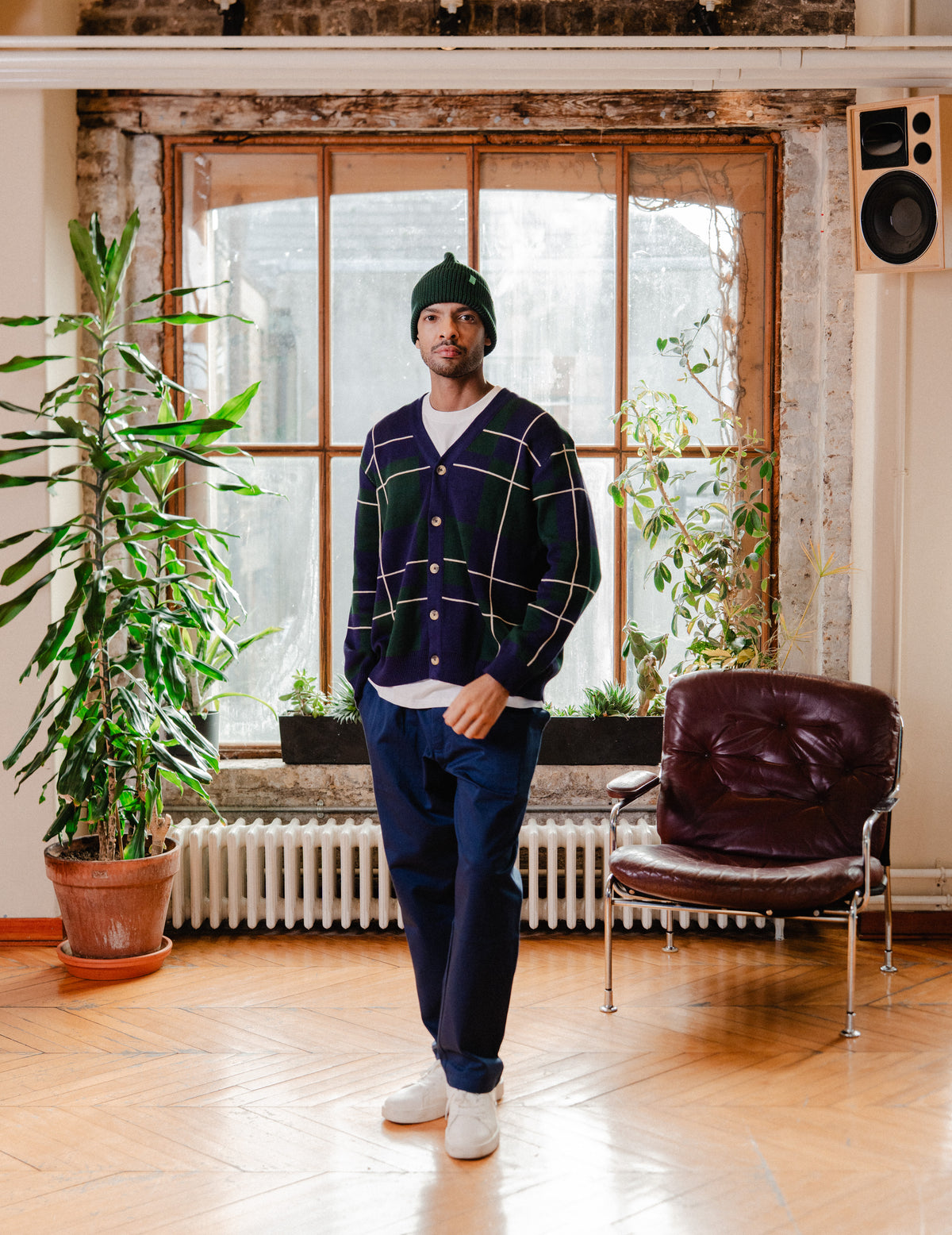Fresh Knit Cardigan - Check