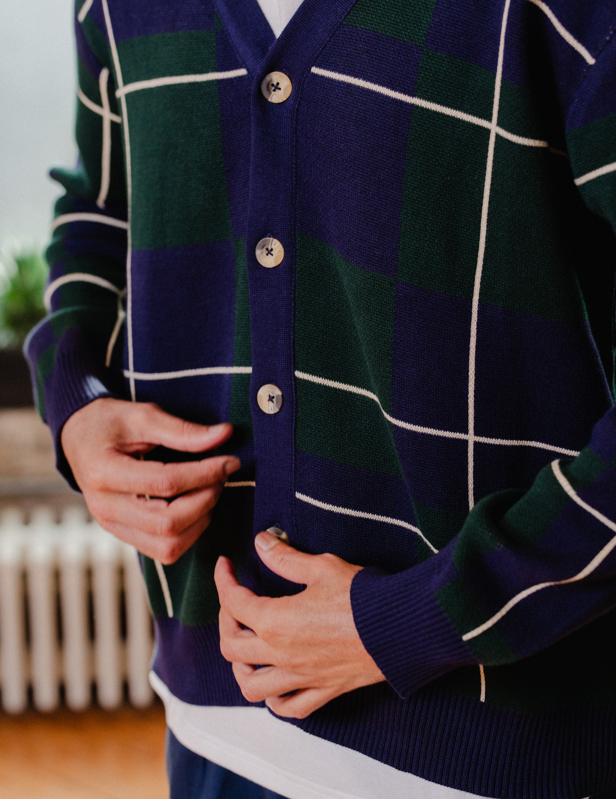 Fresh Knit Cardigan - Check
