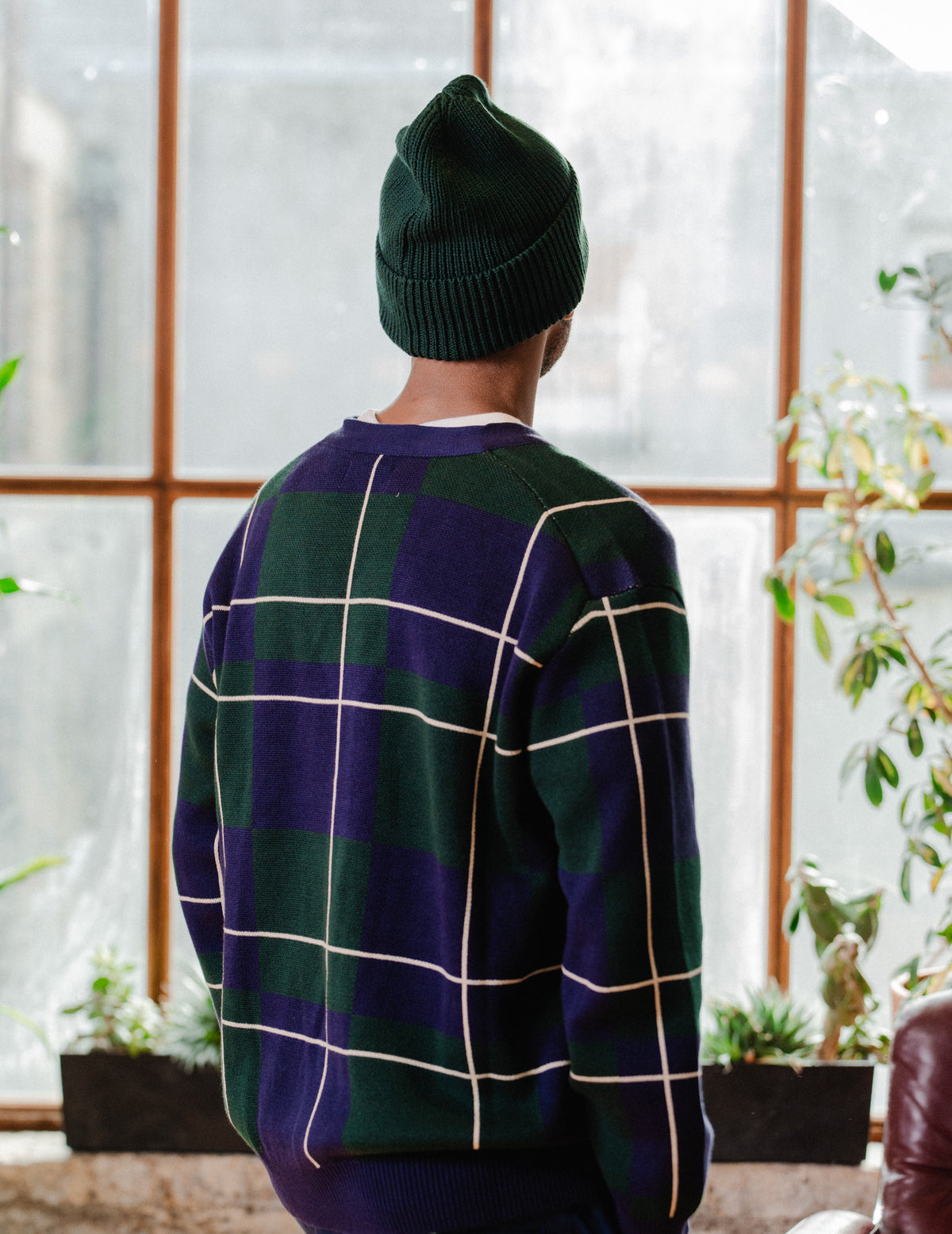 Fresh Knit Cardigan - Check