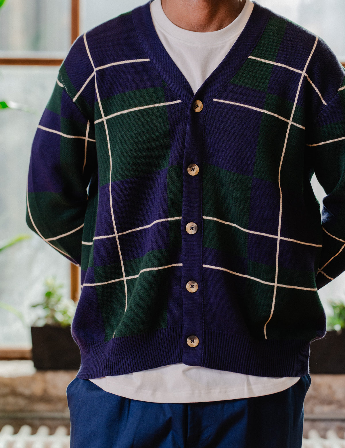 Fresh Knit Cardigan - Check