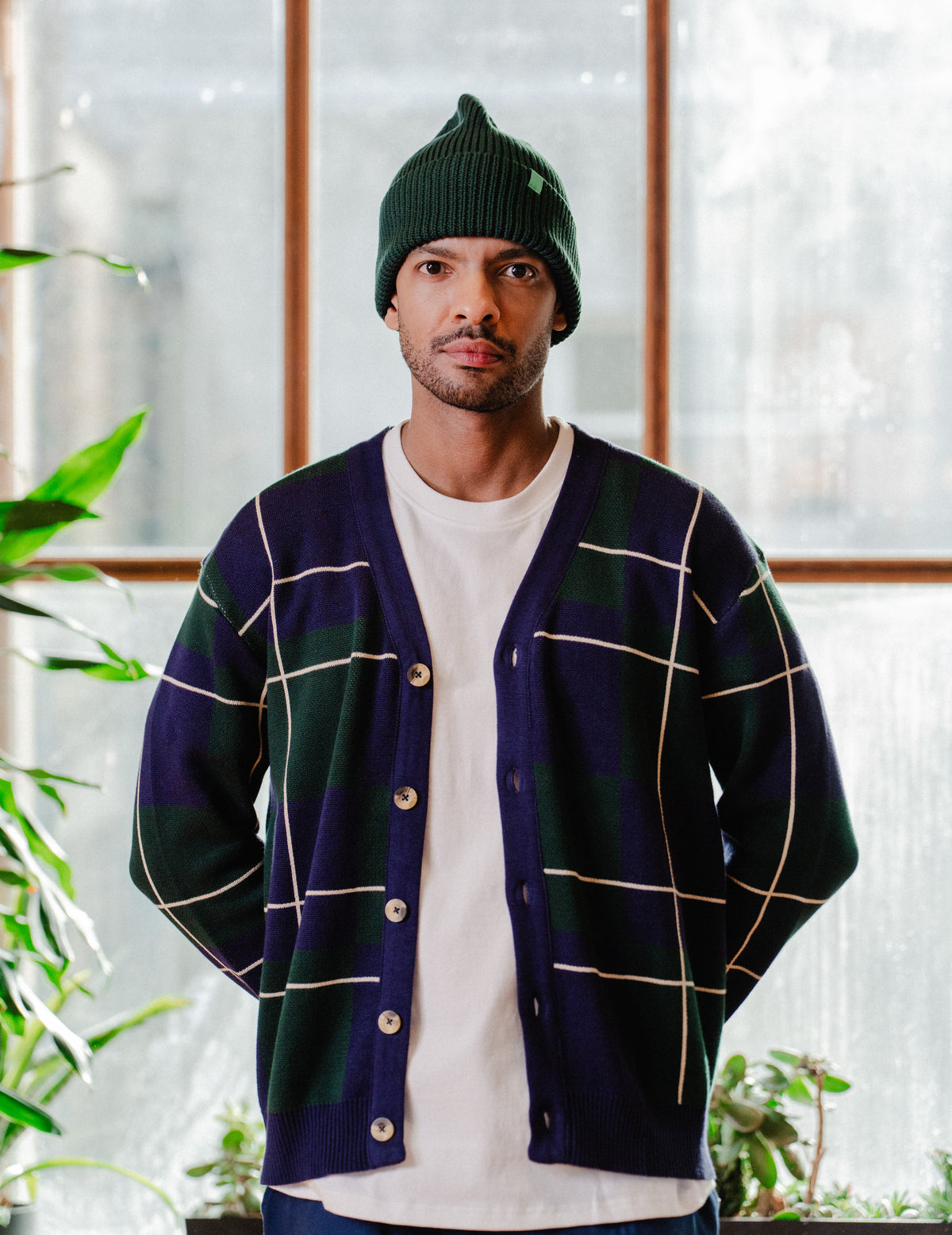 Fresh Knit Cardigan - Check