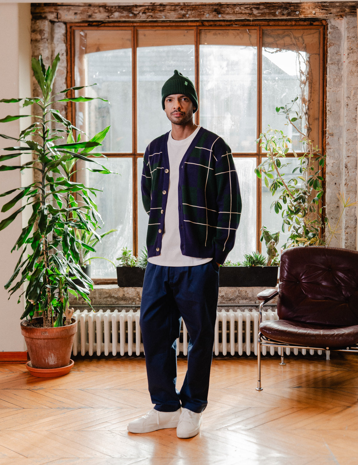 Fresh Knit Cardigan - Check
