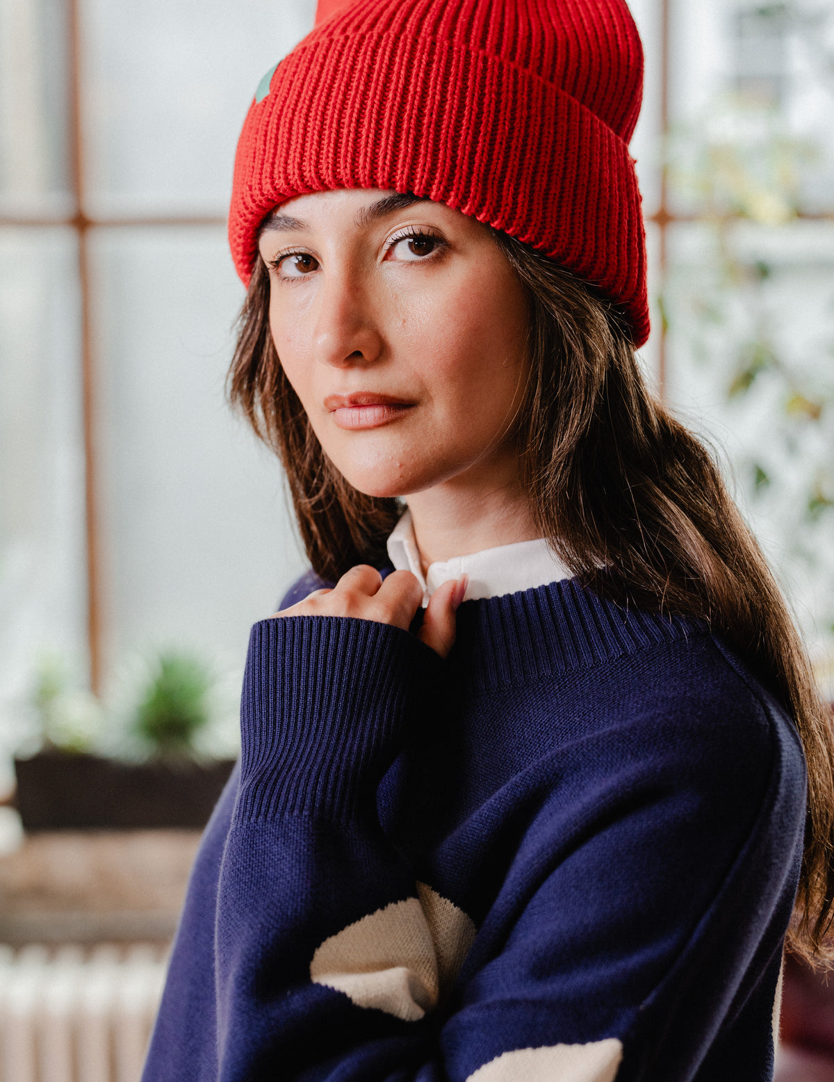 Fresh Heavy Knit Everyday Crew - Polka Dot