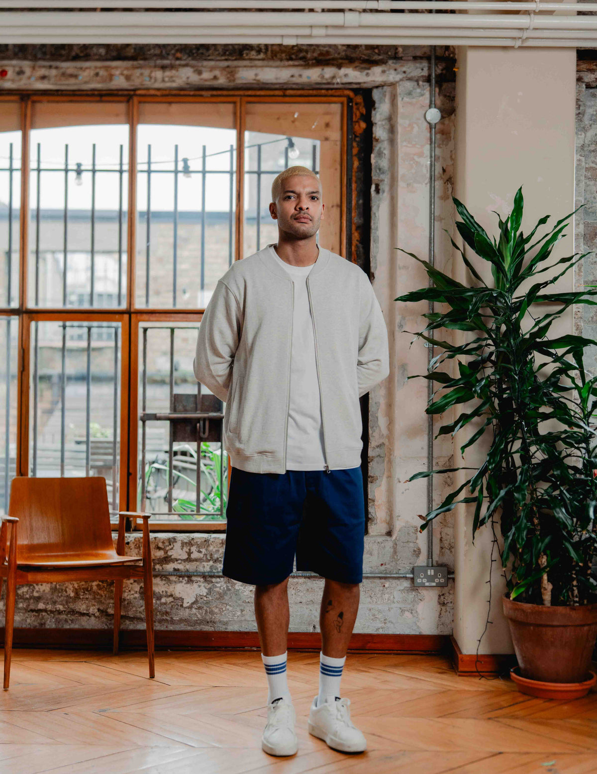 Everyday Zip Jacket - Melange Grey