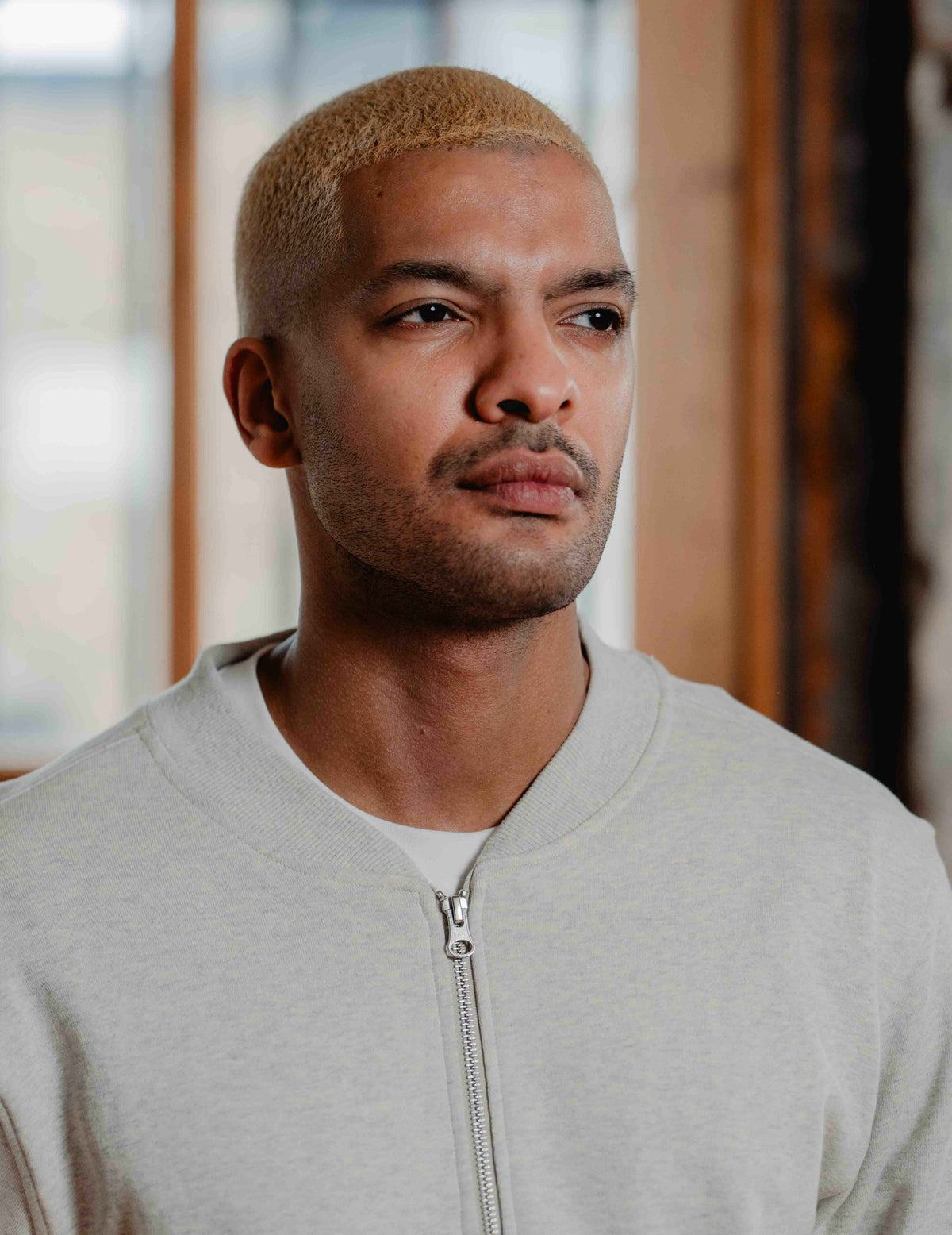 Everyday Zip Jacket - Melange Grey