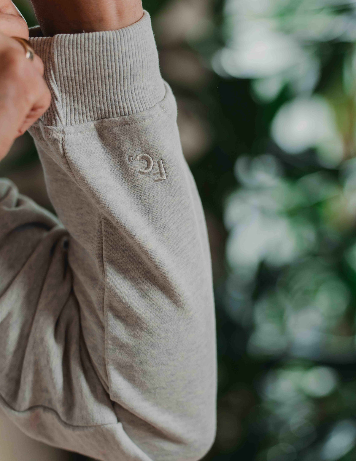 1/4 Zip - Melange Grey