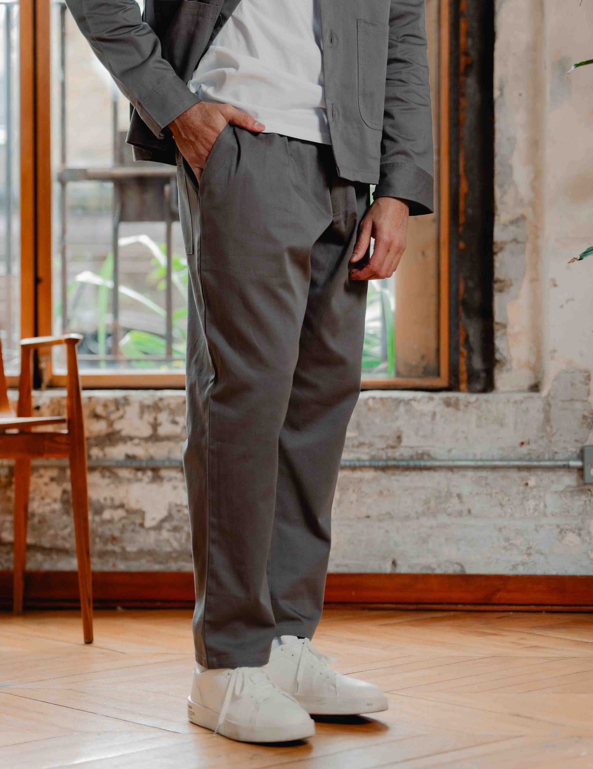 Fresh Relaxed Chinos - Grey